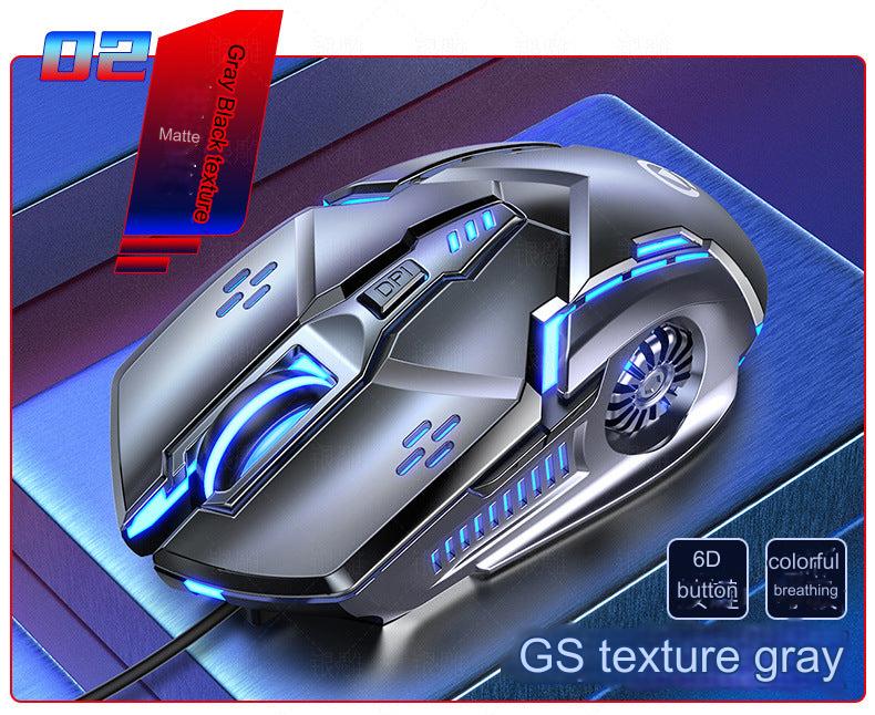 G5 Wired Gaming Mouse RGB lighting close-up
