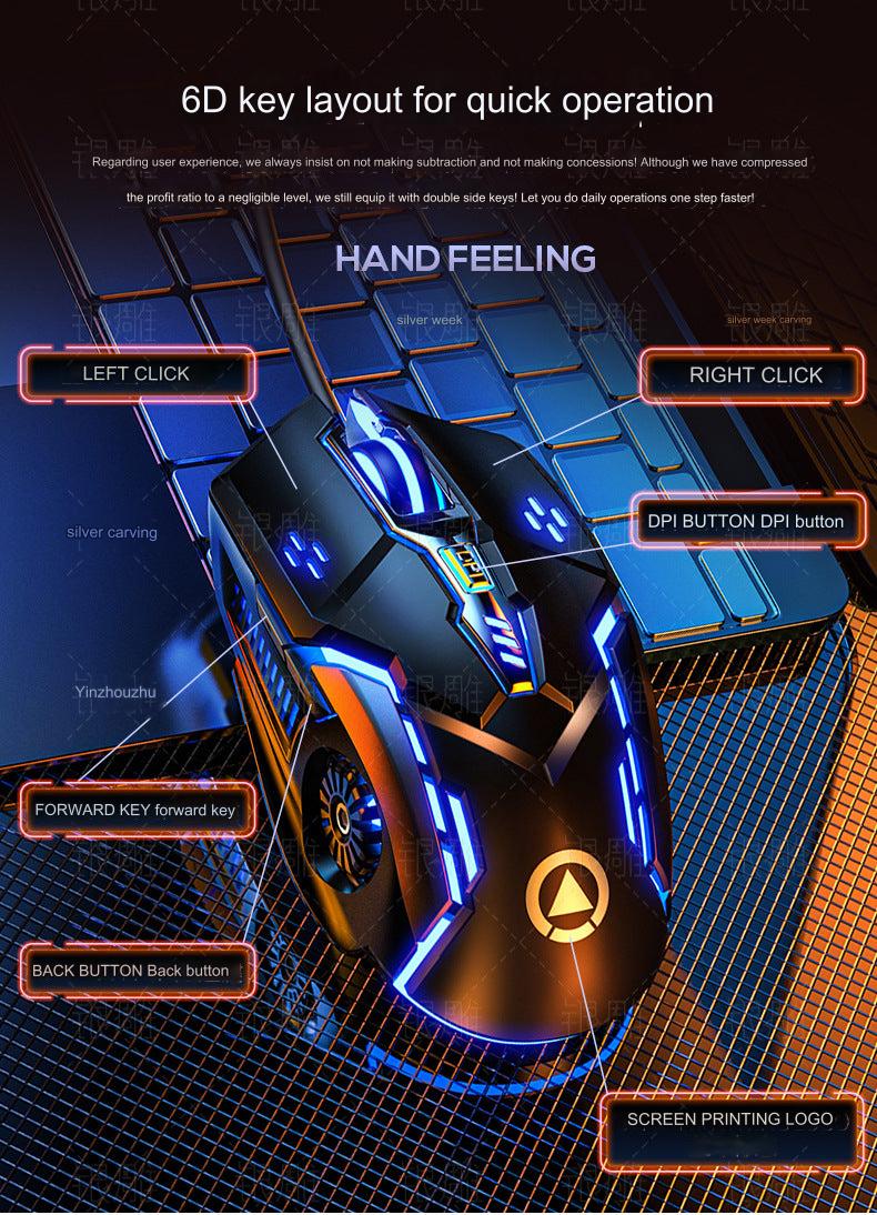 RGB Wired Gaming Mouse G5 backlit feature