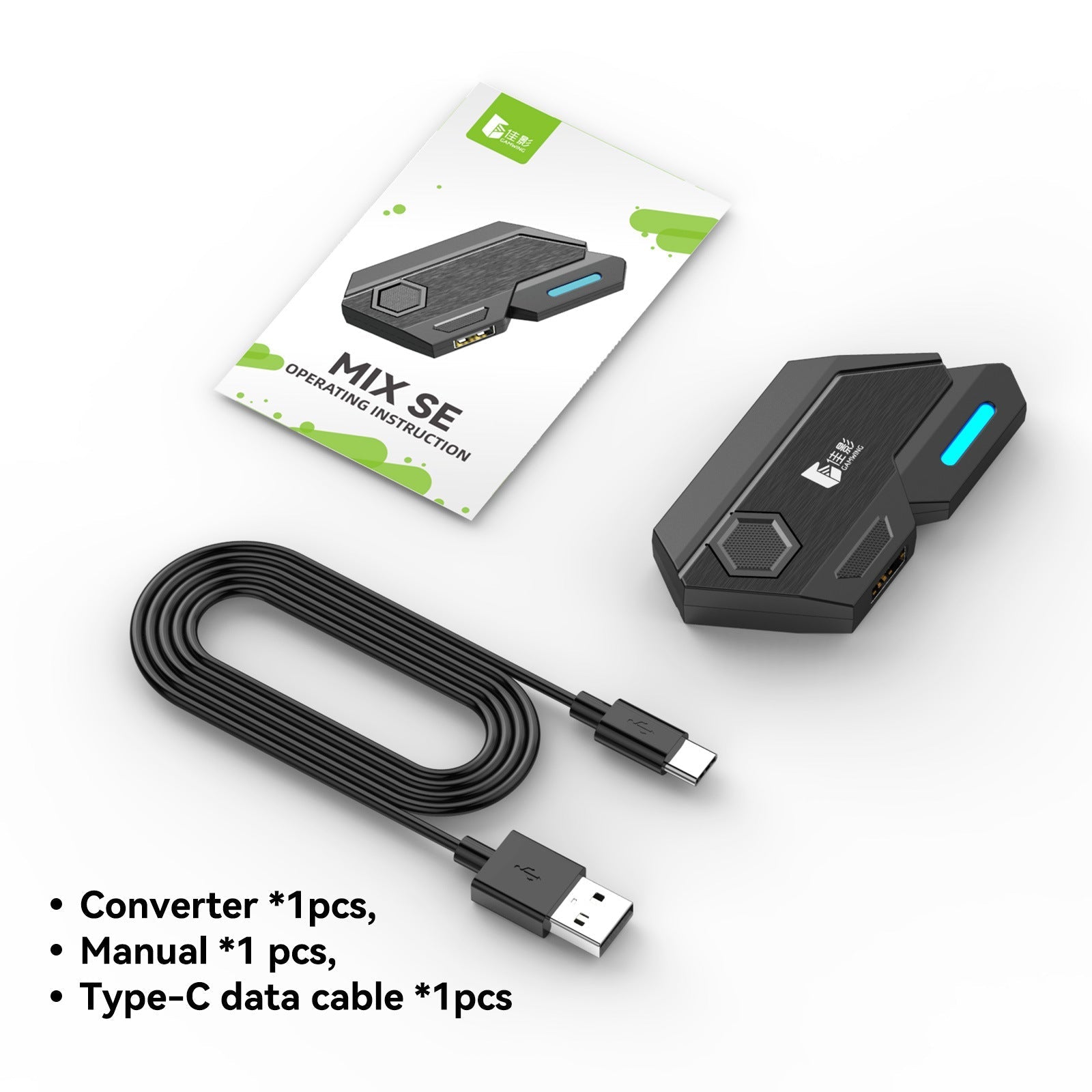Gaming Elite MixSE+ adapter with smartphone