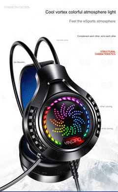 Different colour options for RGB Wired Gaming Headset - Image 9
