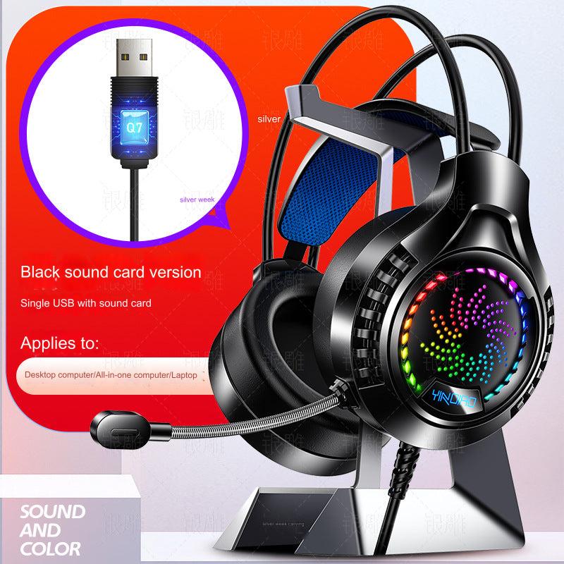 RGB Wired Gaming Headset close-up view - Image 4
