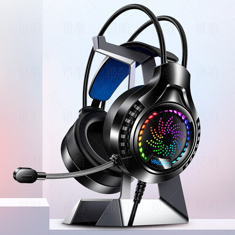 RGB Wired Gaming Headset colourful lighting - Image 5