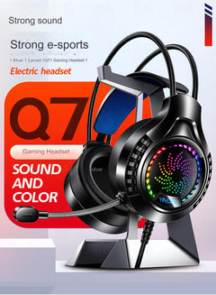RGB Wired Gaming Headset with plush cushioning - Image 8