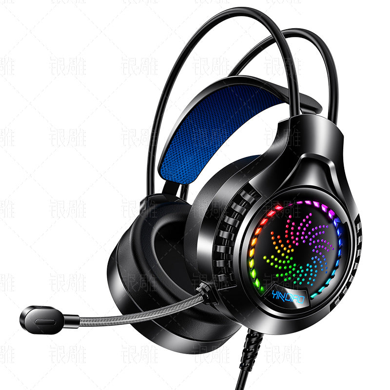 RGB Wired Gaming Headset colourful lighting - Image 5