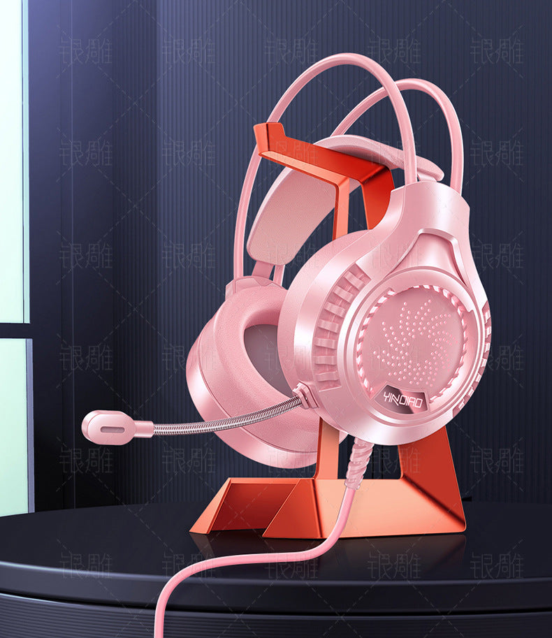 RGB Wired Gaming Headset colourful lighting - Image 5