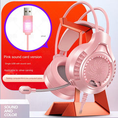 RGB Wired Gaming Headset with plush cushioning - Image 8