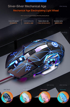 G15 gaming mouse with buttons highlighted
