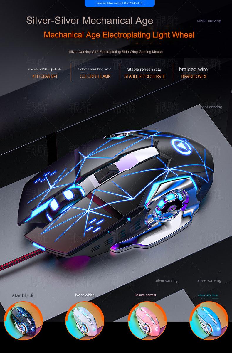 G15 gaming mouse with buttons highlighted
