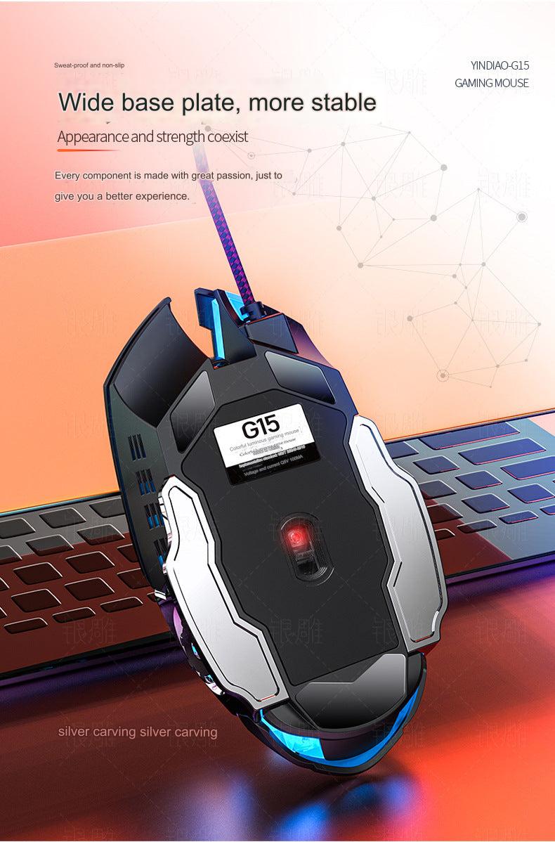 Close-up of G15 mouse cable
