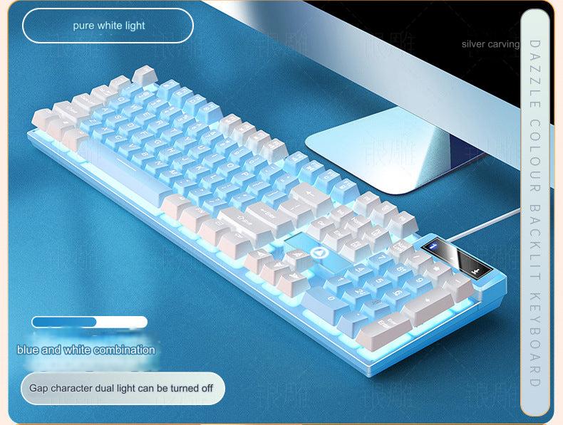 K500 keyboard with gaming setup