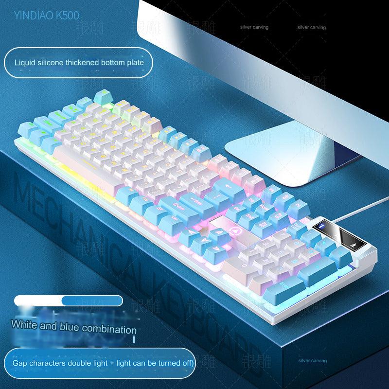 Close-up of K500 mechanical feel keys