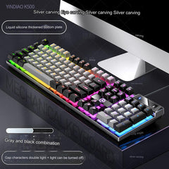 K500 RGB keyboard RGB lighting in action