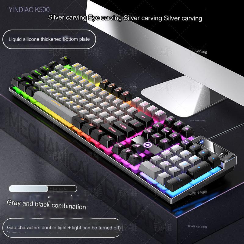 K500 RGB keyboard RGB lighting in action
