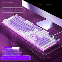 Durable ABS construction of K500 keyboard