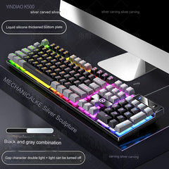 K500 keyboard showing RGB backlight options
