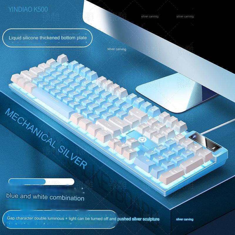 K500 keyboard showing RGB backlight options