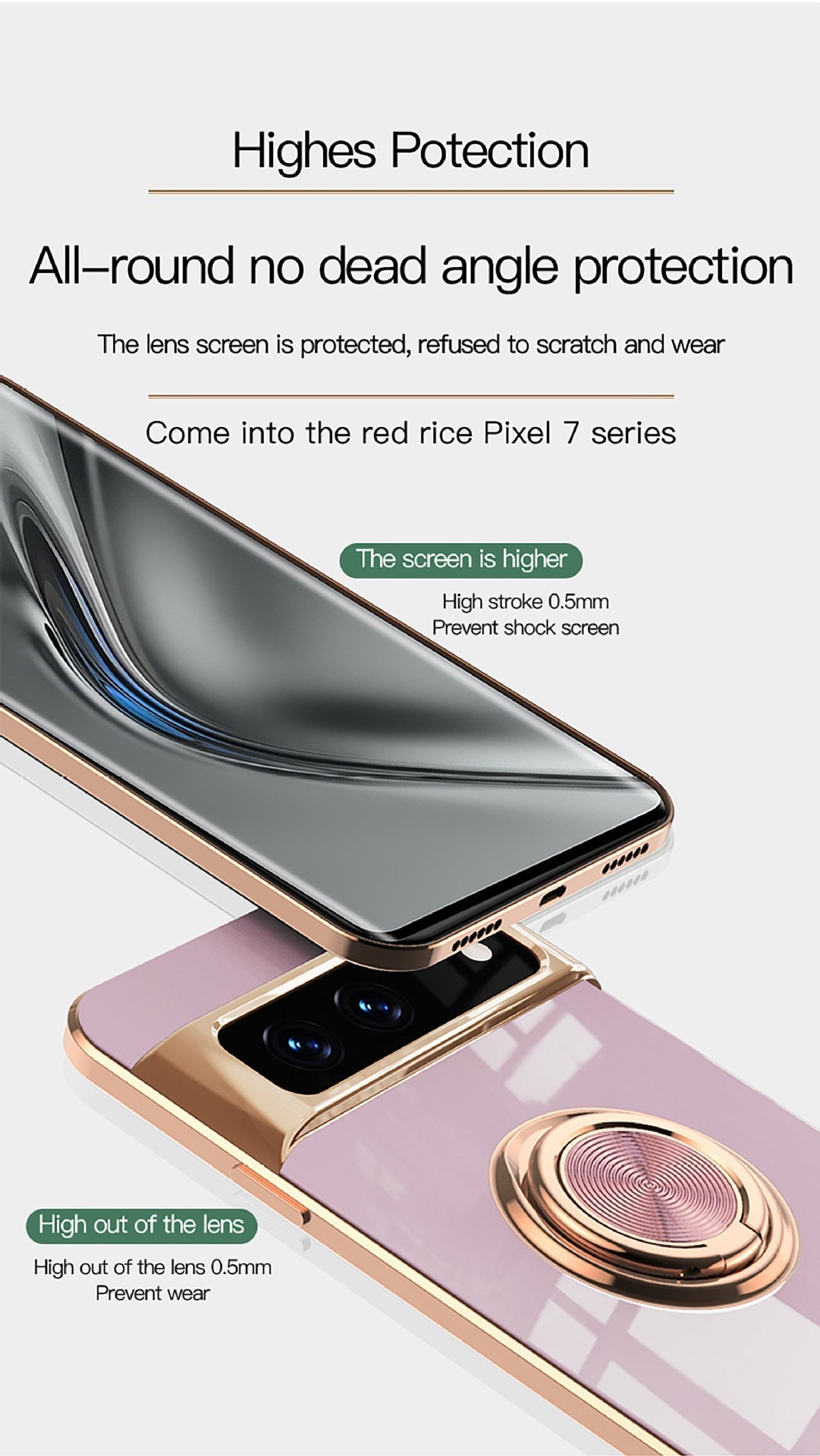 Close-up of the magnetic feature on the case