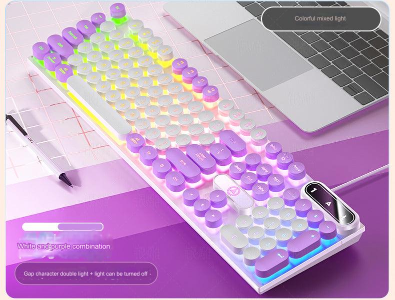 K600 gaming keyboard with colourful design