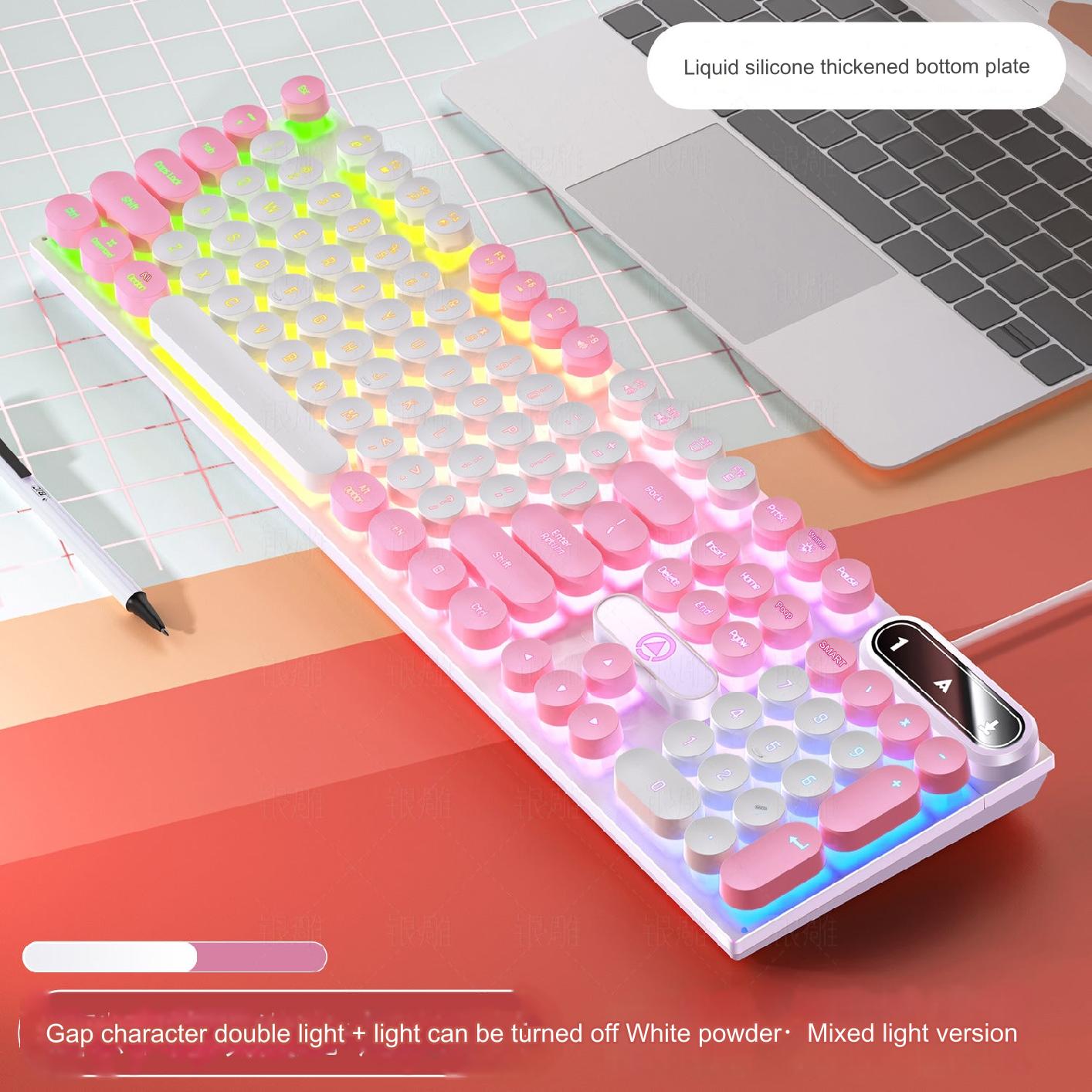 K600 RGB gaming mechanical keyboard with colourful lighting