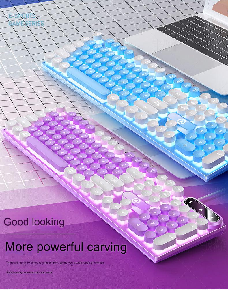 K600 RGB gaming mechanical keyboard with colourful lighting