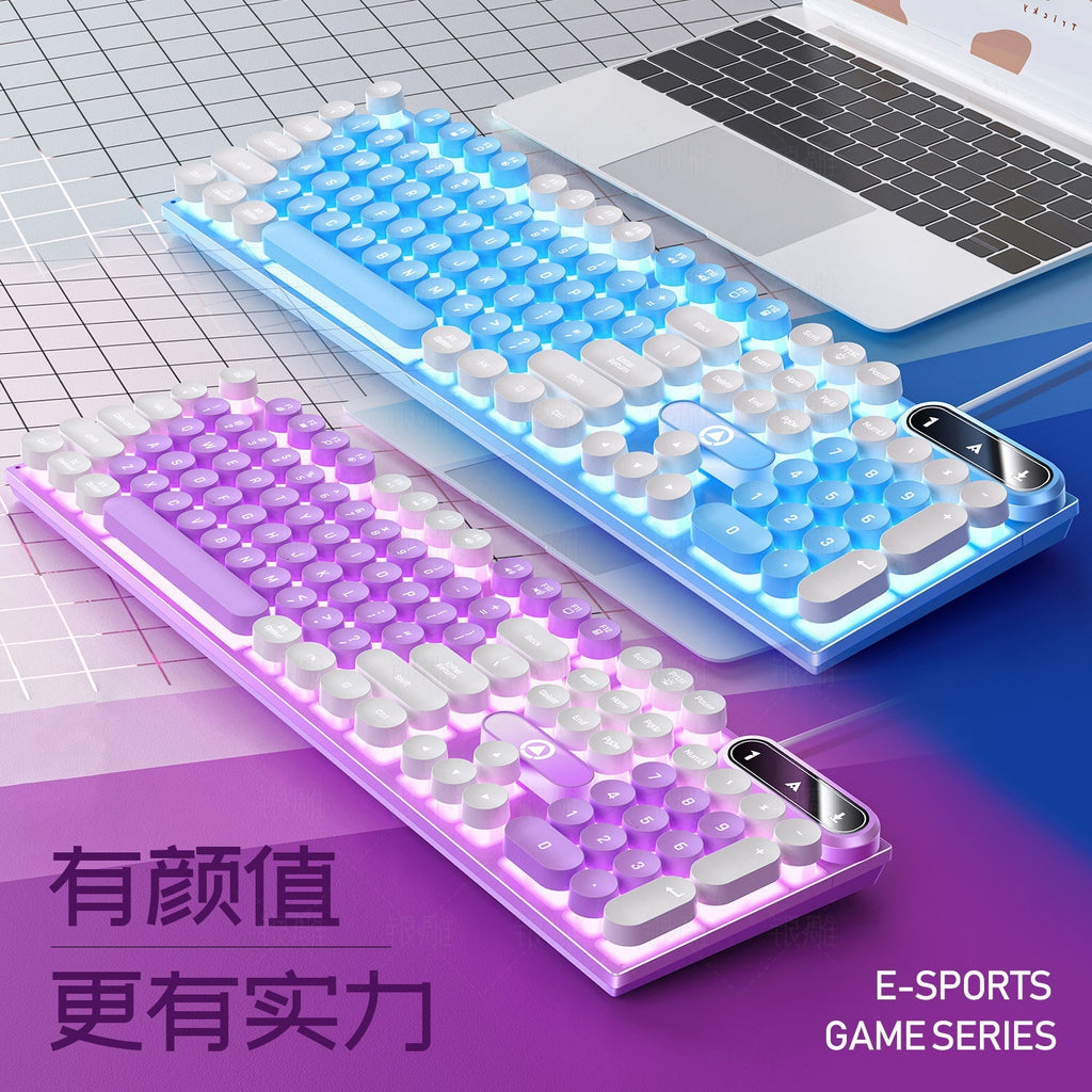 K600 gaming keyboard with colourful design