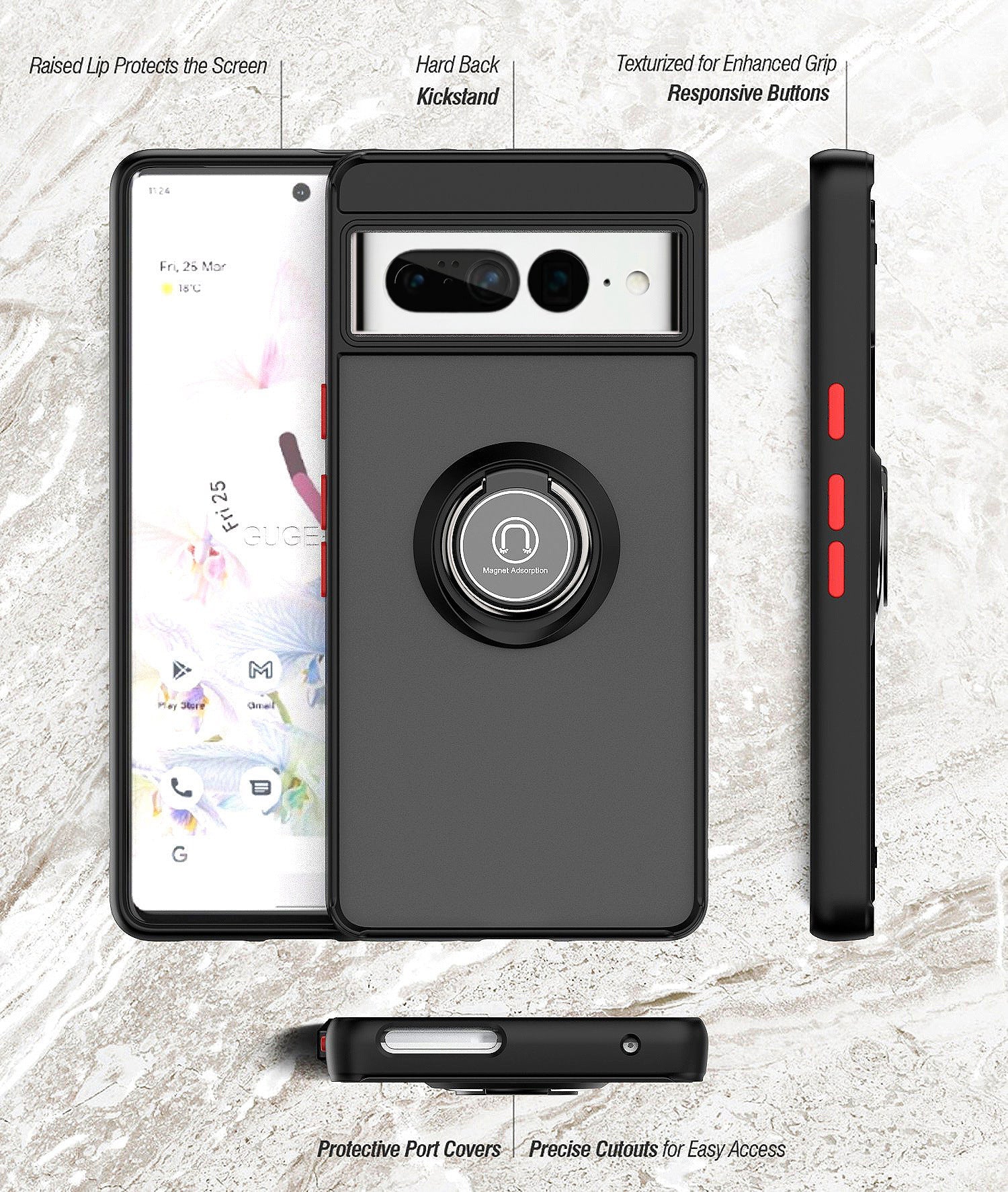 Image of Google Pixel case in Yellow colour