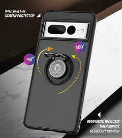 Case showcasing adjustable ring stand feature