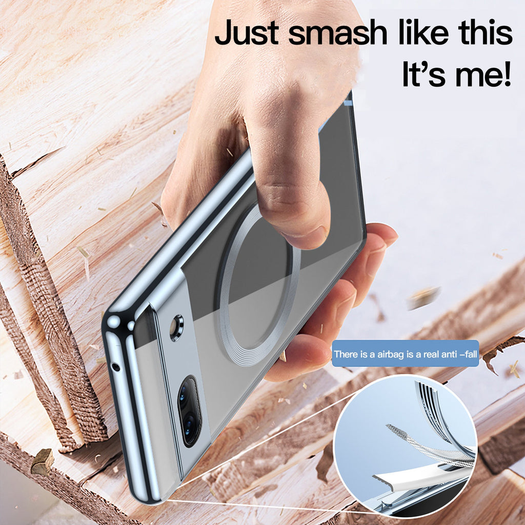 Stylish Google Pixel 7A Magnetic Charging Case close-up