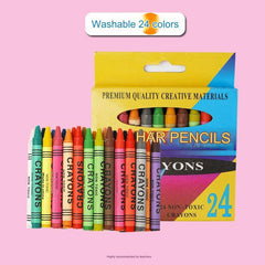 Art projects made with vibrant crayons