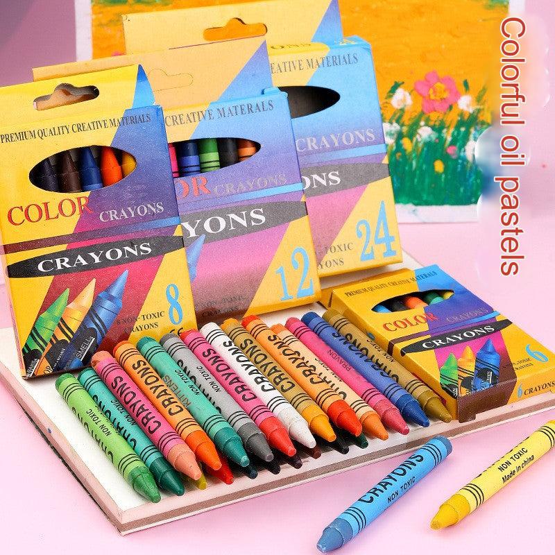 Packaging of the vibrant crayon set