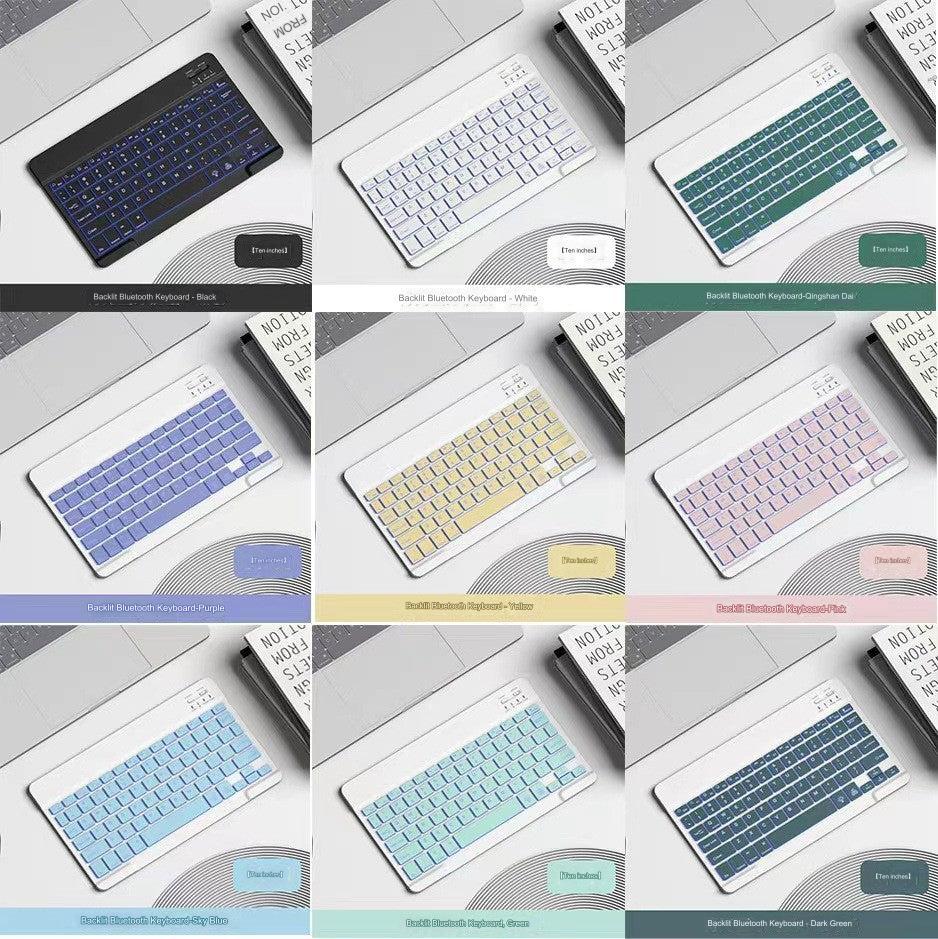 Side view of tablet keyboard