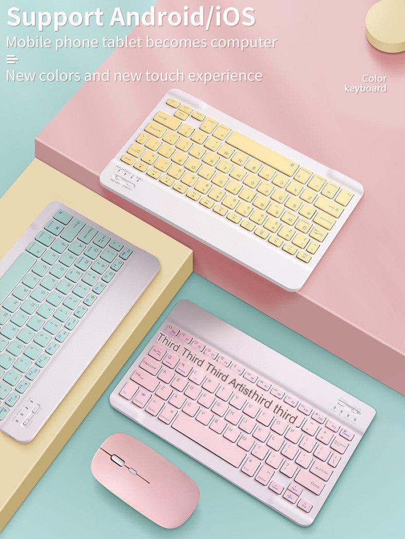 Wireless mouse paired with tablet