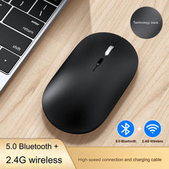 Wireless Bluetooth Mouse Q7 - Ergonomic Design Side View