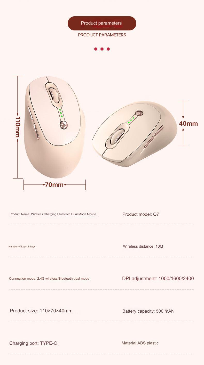 Wireless Bluetooth Mouse Q7 - Compact Design for Travel