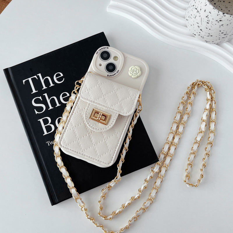 Lifestyle image of floral wallet case in use - Image 9