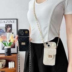 Chic Floral Crossbody Wallet Case for iPhone - Image 1