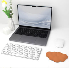 Cloud-Themed Ergonomic Keyboard Wrist Rest comfort demonstration