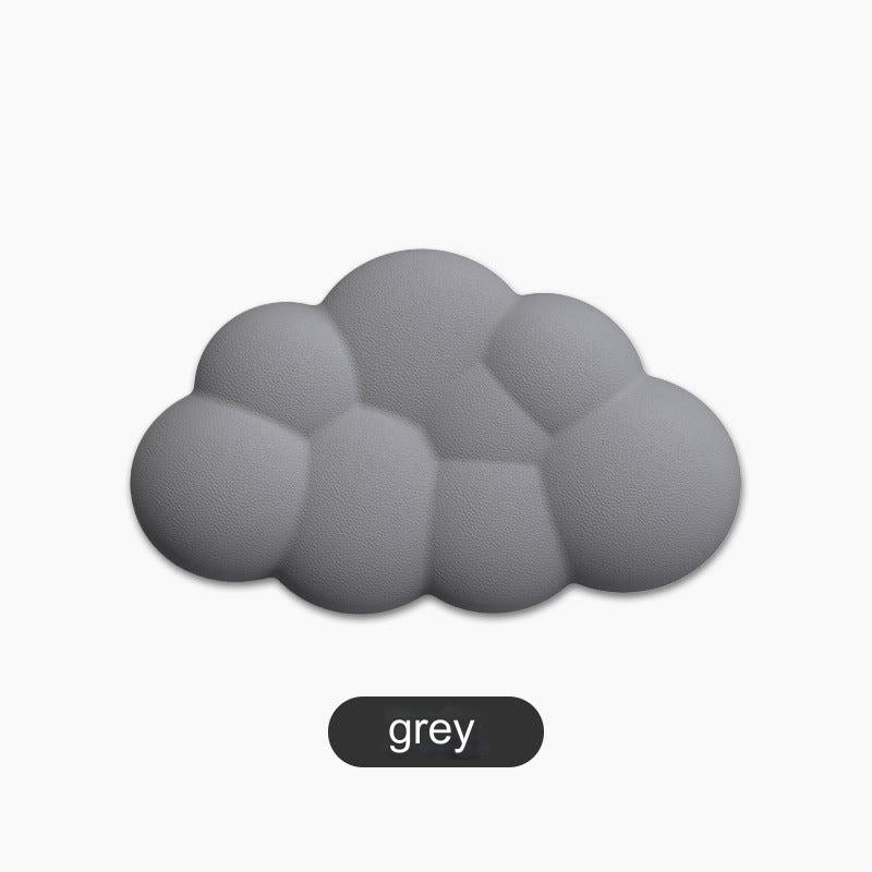 Cloud-Themed Ergonomic Keyboard Wrist Rest on desk