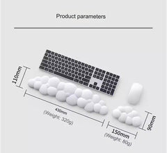 Cloud-Themed Ergonomic Keyboard Wrist Rest packaging view