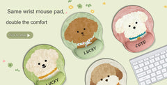 Mouse pad with heartwarming cartoon designs