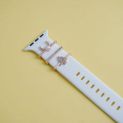 Christmas Tree Gold watch band charm