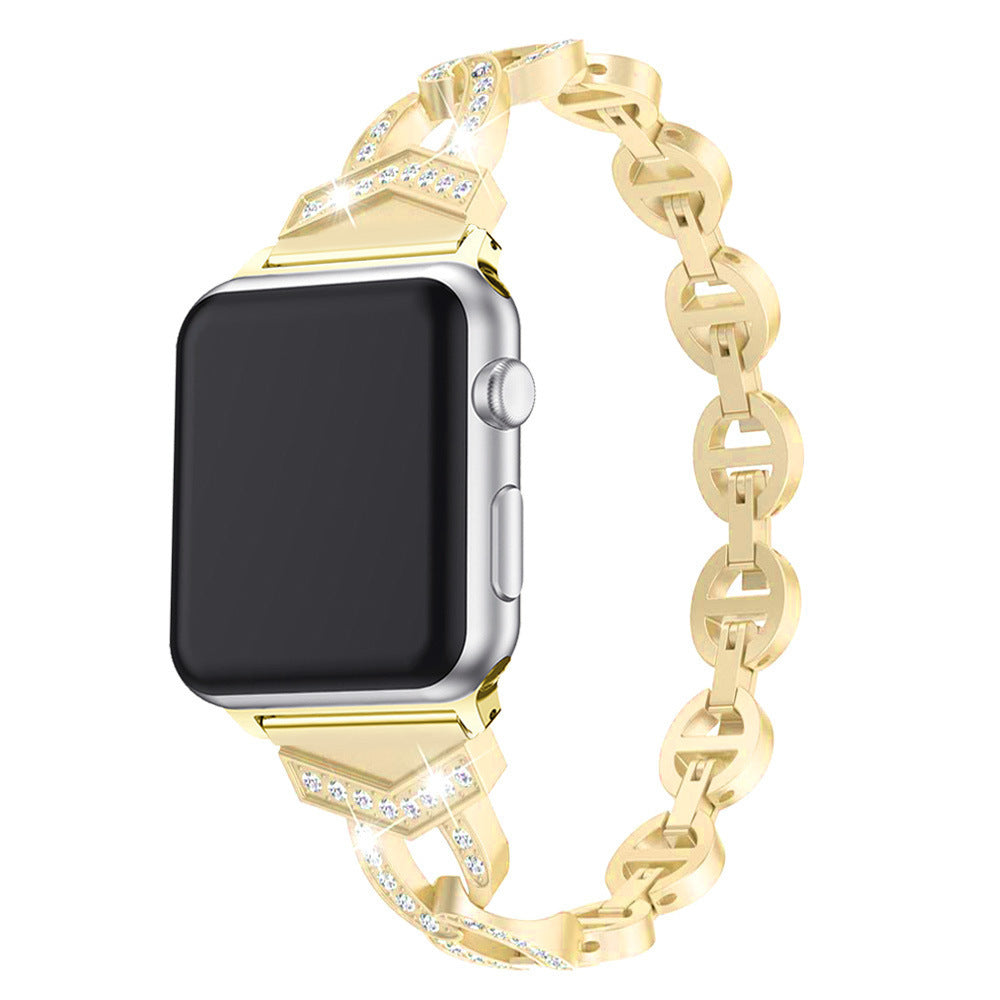 Luxurious Rhinestone Apple Watch Band in Rose Gold