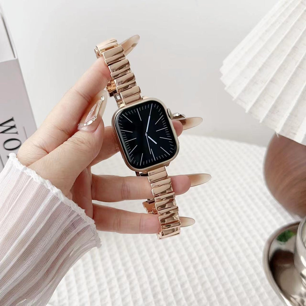 Stylish Irregular Metal Square Apple Watch Band Image 7