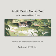 Large colourful cat mouse pad design