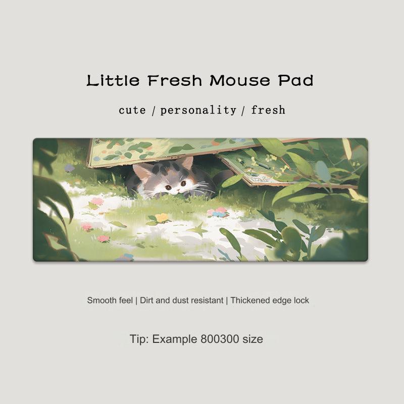 Large colourful cat mouse pad design
