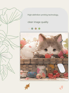 Gaming mouse pad with adorable cats