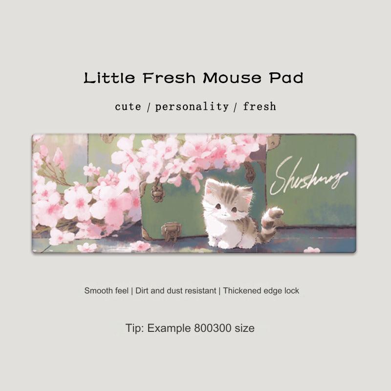 Stylish cat desk mat for gamers
