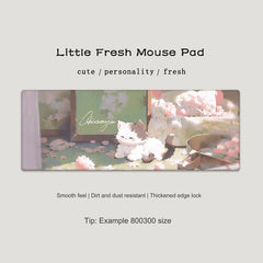 Large colourful cat mouse pad design