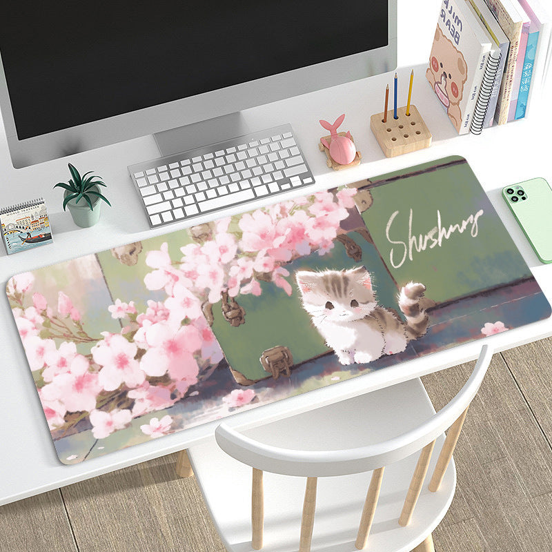 Non-slip cat mouse pad for office
