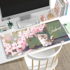 Non-slip cat mouse pad for office